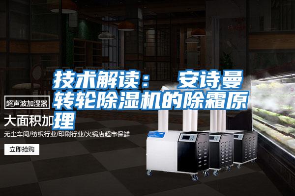 技術(shù)解讀: 安詩(shī)曼轉輪除濕機的除霜原理