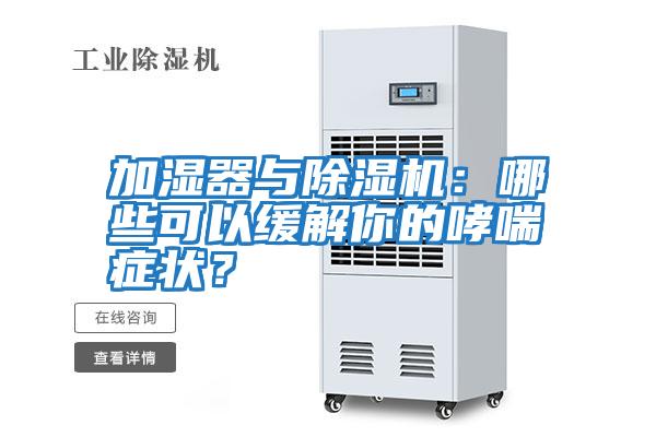 加濕器與除濕機：哪些可以緩解你的哮喘癥狀？