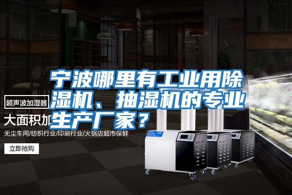 寧波哪里有工業(yè)用除濕機、抽濕機的專(zhuān)業(yè)生產(chǎn)廠(chǎng)家？