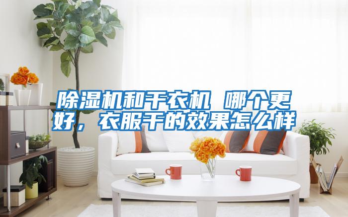 除濕機和干衣機 哪個(gè)更好，衣服干的效果怎么樣