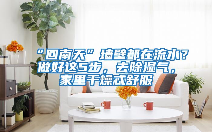 “回南天”墻壁都在流水？做好這5步，去除濕氣，家里干燥忒舒服