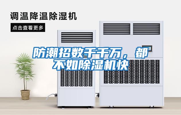 防潮招數千千萬(wàn)，都不如除濕機快