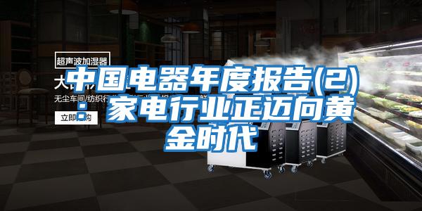 中國電器年度報告(2)：家電行業(yè)正邁向黃金時(shí)代