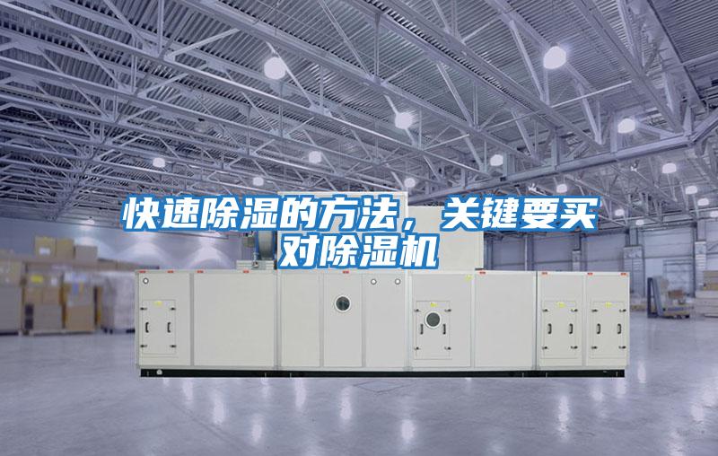 快速除濕的方法，關(guān)鍵要買(mǎi)對除濕機