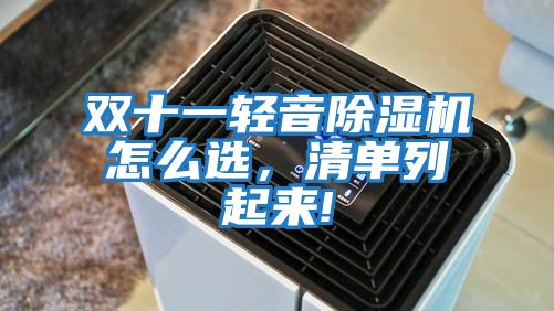 雙十一輕音除濕機怎么選，清單列起來(lái)!