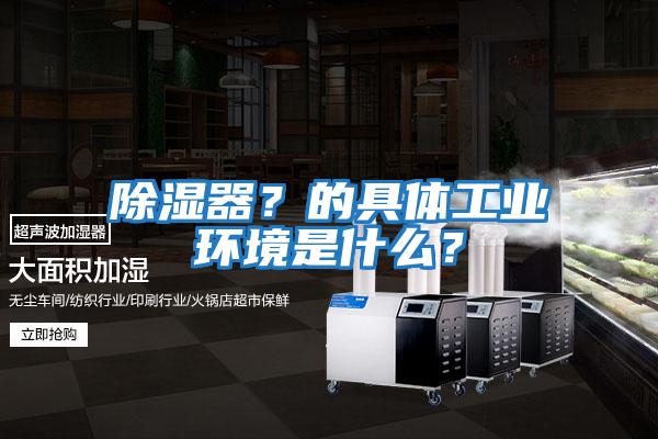 除濕器？的具體工業(yè)環(huán)境是什么？