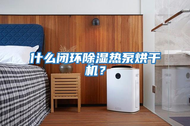 什么閉環(huán)除濕熱泵烘干機？