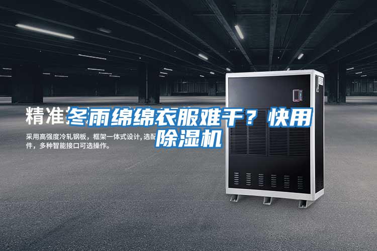 冬雨綿綿衣服難干？快用除濕機