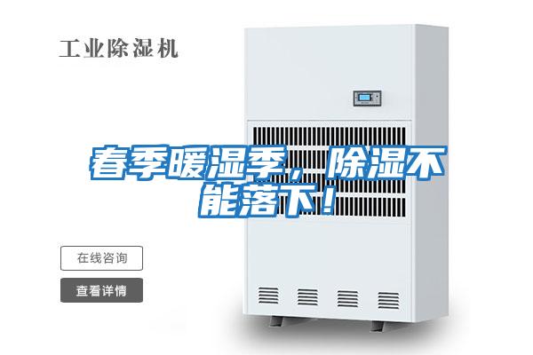 春季暖濕季，除濕不能落下！