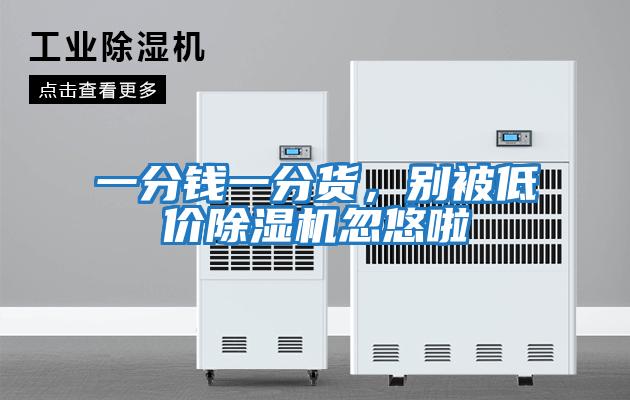 一分錢(qián)一分貨，別被低價(jià)除濕機忽悠啦