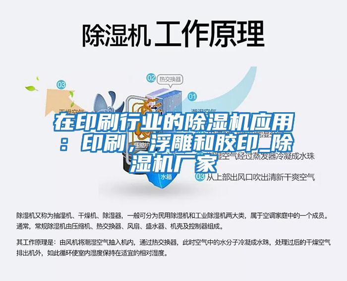 在印刷行業(yè)的除濕機應用：印刷，浮雕和膠印_除濕機廠(chǎng)家