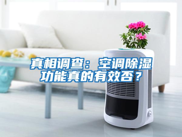 真相調查：空調除濕功能真的有效否？