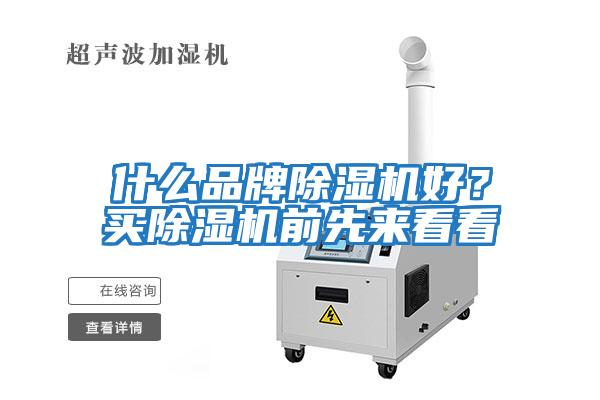 什么品牌除濕機好？買(mǎi)除濕機前先來(lái)看看