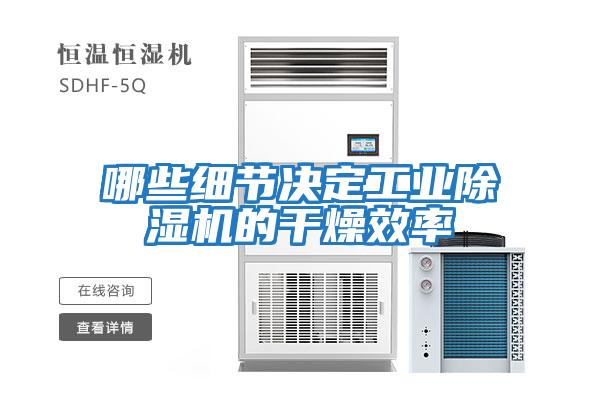 哪些細節決定工業(yè)除濕機的干燥效率