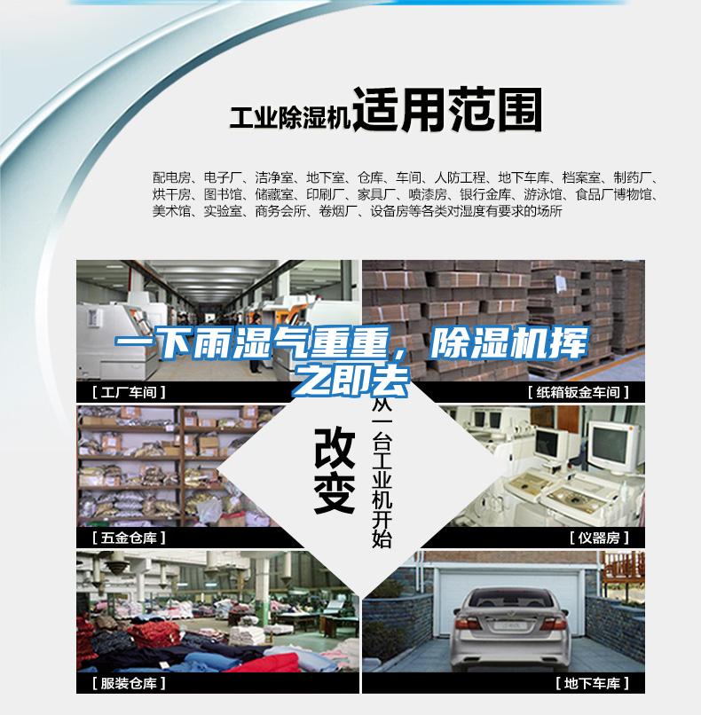 一下雨濕氣重重，除濕機揮之即去