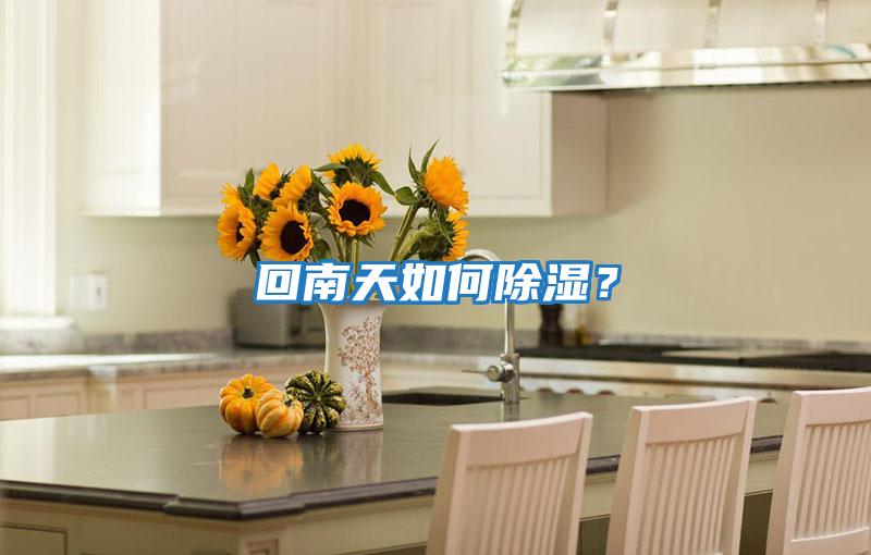 回南天如何除濕？