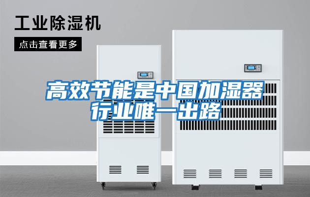 高效節能是中國加濕器行業(yè)唯一出路