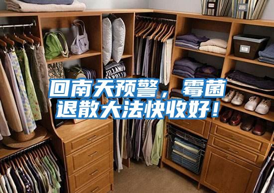 回南天預警，霉菌退散大法快收好！