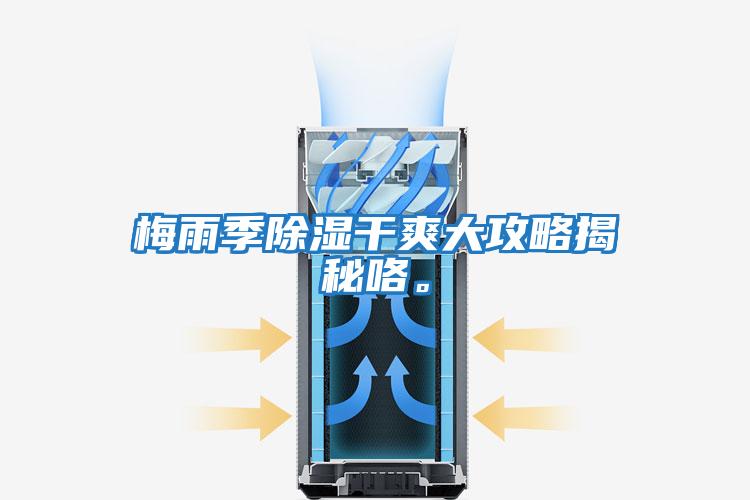 梅雨季除濕干爽大攻略揭秘咯。