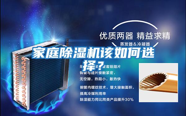 家庭除濕機該如何選擇？
