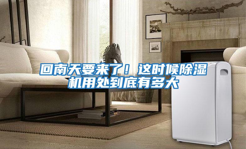 回南天要來(lái)了！這時(shí)候除濕機用處到底有多大