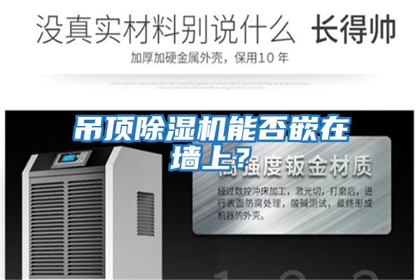 吊頂除濕機能否嵌在墻上？