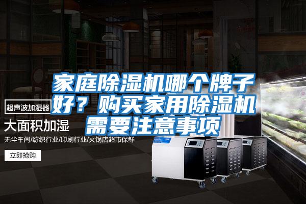 家庭除濕機哪個(gè)牌子好？購買(mǎi)家用除濕機需要注意事項