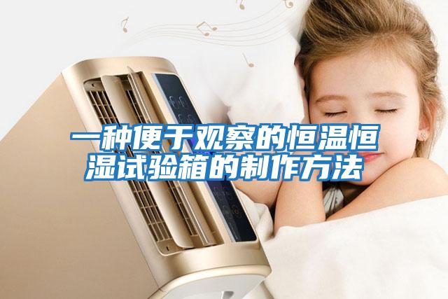一種便于觀(guān)察的恒溫恒濕試驗箱的制作方法