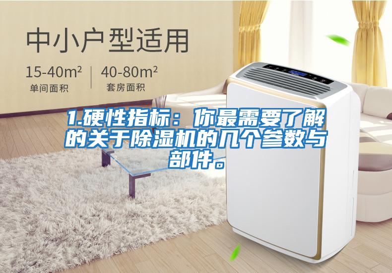 1.硬性指標：你最需要了解的關(guān)于除濕機的幾個(gè)參數與部件。