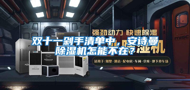 雙十一剁手清單中，安詩(shī)曼除濕機怎能不在？