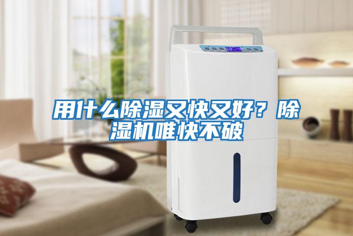 用什么除濕又快又好？除濕機唯快不破