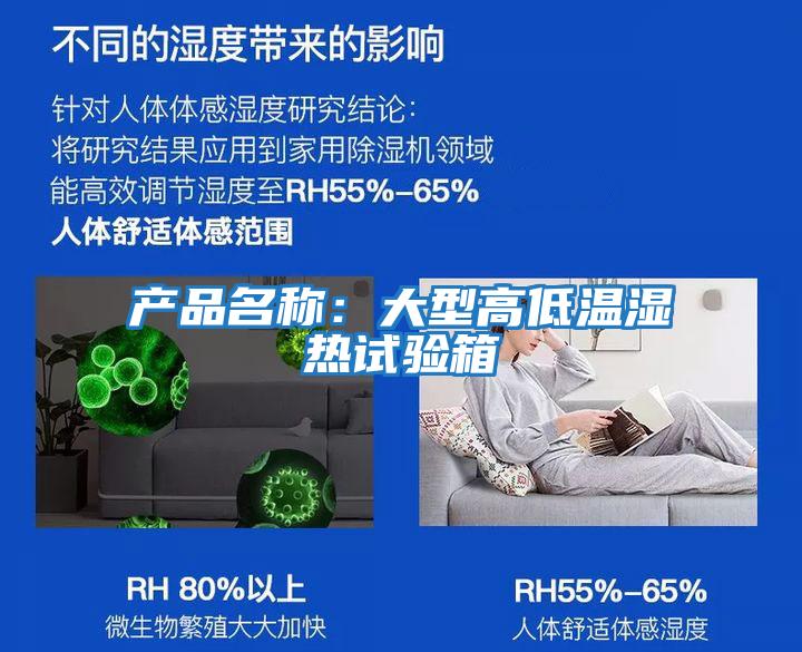 產(chǎn)品名稱(chēng)：大型高低溫濕熱試驗箱