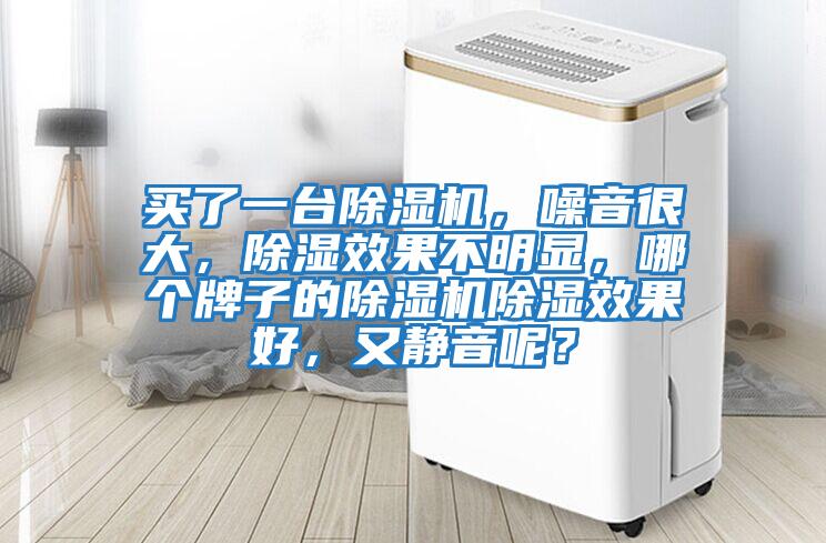 買(mǎi)了一臺除濕機，噪音很大，除濕效果不明顯，哪個(gè)牌子的除濕機除濕效果好，又靜音呢？
