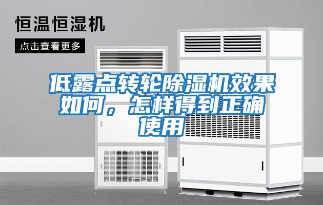低露點(diǎn)轉輪除濕機效果如何，怎樣得到正確使用