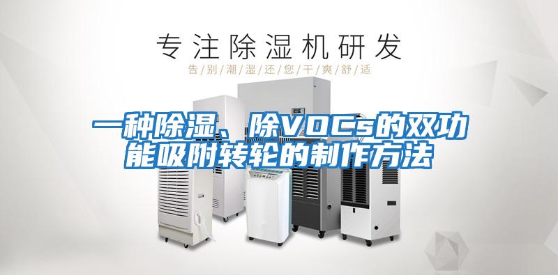 一種除濕、除VOCs的雙功能吸附轉輪的制作方法