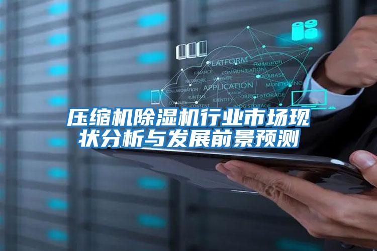 壓縮機除濕機行業(yè)市場(chǎng)現狀分析與發(fā)展前景預測