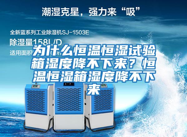 為什么恒溫恒濕試驗箱濕度降不下來(lái)？恒溫恒濕箱濕度降不下來(lái)