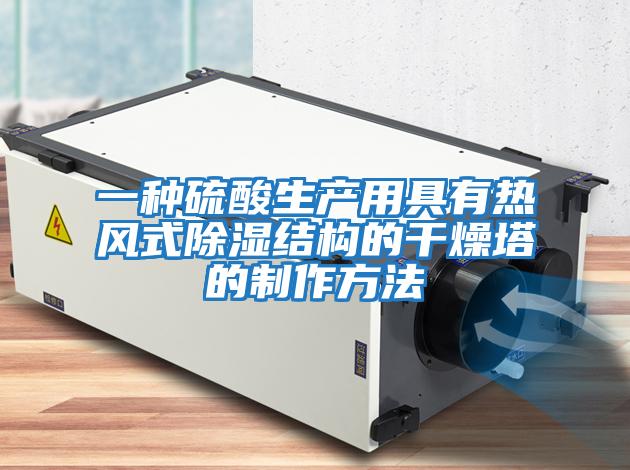 一種硫酸生產(chǎn)用具有熱風(fēng)式除濕結構的干燥塔的制作方法