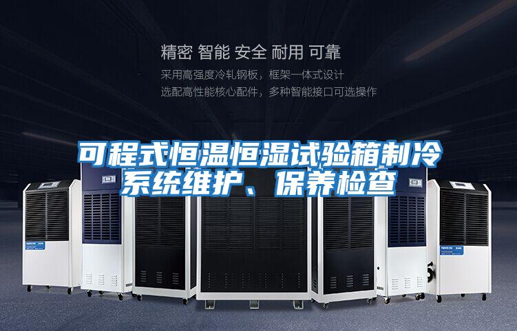 可程式恒溫恒濕試驗箱制冷系統維護、保養檢查