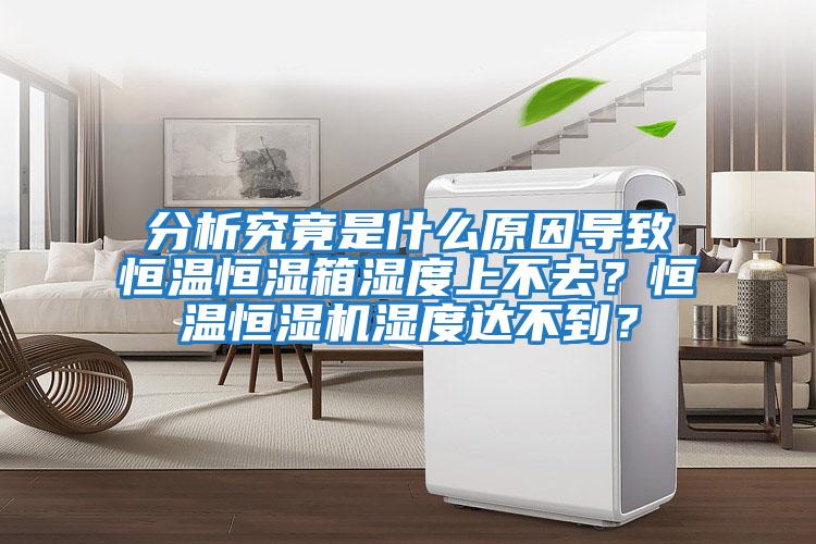 分析究竟是什么原因導致恒溫恒濕箱濕度上不去？恒溫恒濕機濕度達不到？