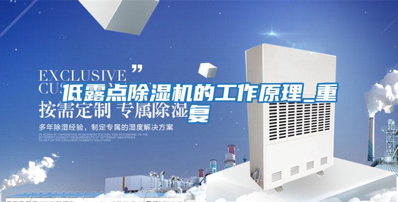 低露點(diǎn)除濕機的工作原理_重復