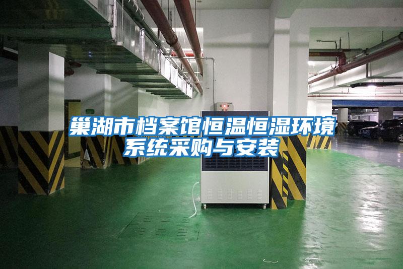 巢湖市檔案館恒溫恒濕環(huán)境系統采購與安裝