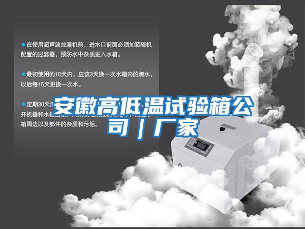 安徽高低溫試驗箱公司｜廠(chǎng)家