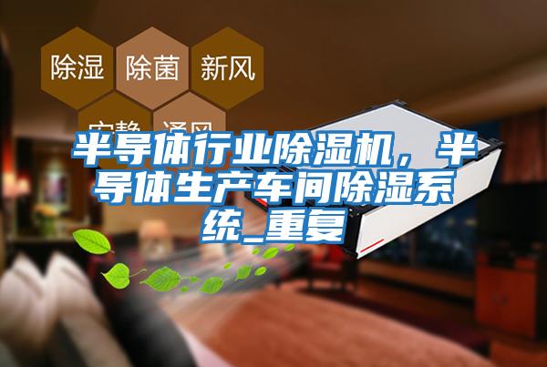 半導體行業(yè)除濕機，半導體生產(chǎn)車(chē)間除濕系統_重復