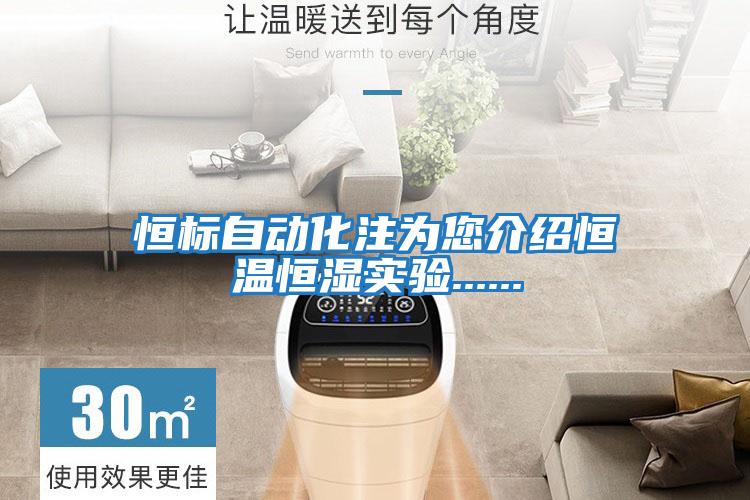 恒標自動(dòng)化注為您介紹恒溫恒濕實(shí)驗......