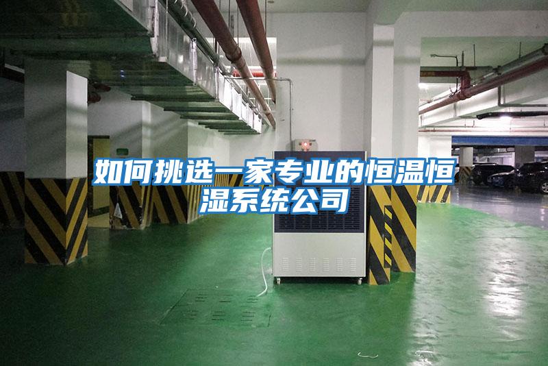 如何挑選一家專(zhuān)業(yè)的恒溫恒濕系統公司
