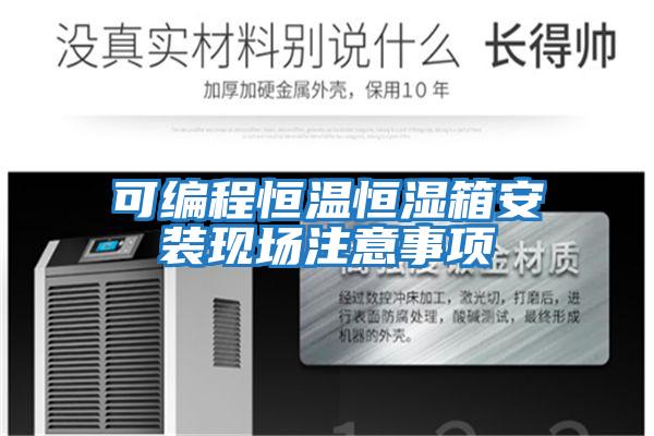 可編程恒溫恒濕箱安裝現場(chǎng)注意事項