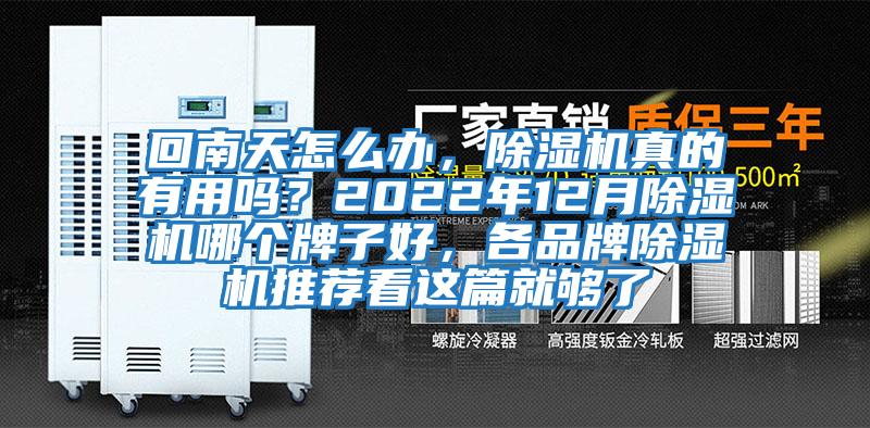 回南天怎么辦，除濕機真的有用嗎？2022年12月除濕機哪個(gè)牌子好，各品牌除濕機推薦看這篇就夠了
