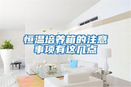 恒溫培養箱的注意事項有這幾點(diǎn)