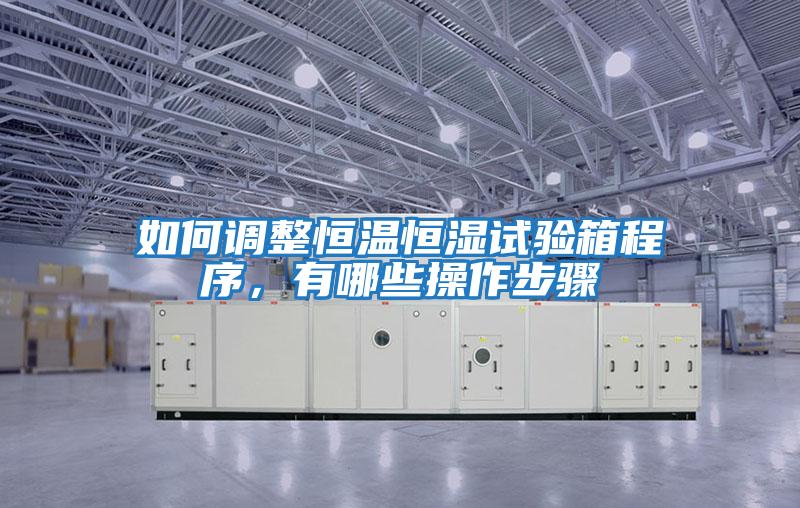 如何調整恒溫恒濕試驗箱程序，有哪些操作步驟